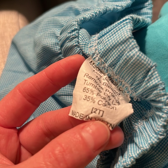 NWOTs Busy Bees Smocks Gingerbread Smock shirt and pant set Christmas outfit - Picture 5 of 5